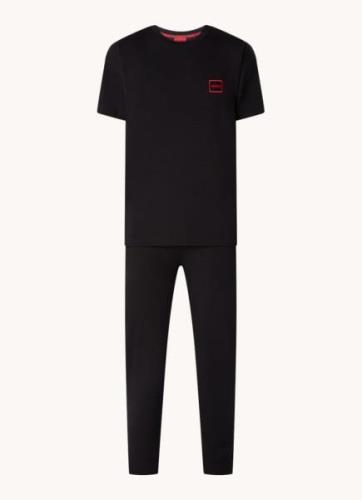 HUGO BOSS Pyjamaset met logo- en backprint