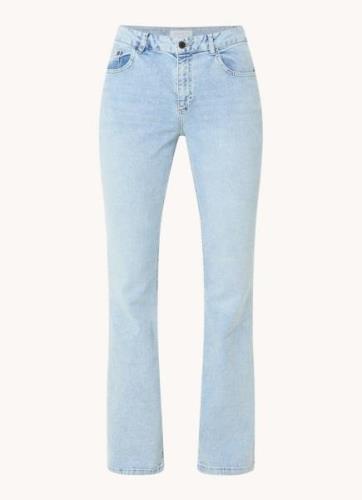 Josephine & Co Alessandro high waist flared jeans met lichte wassing