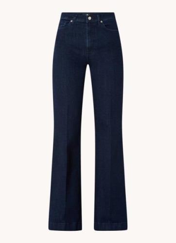 7 For All Mankind Dojo high waist flared jeans met donkere wassing