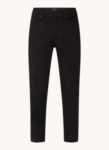 HUGO BOSS Tapered fit cropped jeans met gekleurde wassing