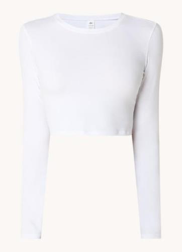 Alo Yoga Cropped trainings longsleeve met logo