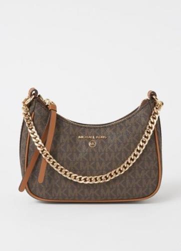 Michael Kors Jet Set Small schoudertas met leren details