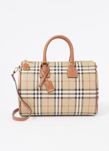 Burberry Handtas met ruit dessin en afneembare schouderriem