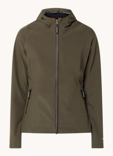 Ilse Jacobsen Softshell jack met capuchon en ritszakken