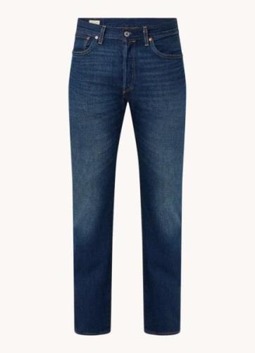 Levi's 501 straight leg jeans met donkere wassing