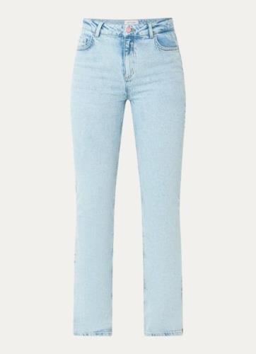 Fabienne Chapot Eva mid waist flared jeans met lichte wassing