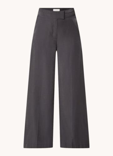 Aaiko Giani high waist wide fit pantalon met steekzakken