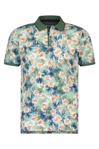 State of Art polo bloemenprint groen