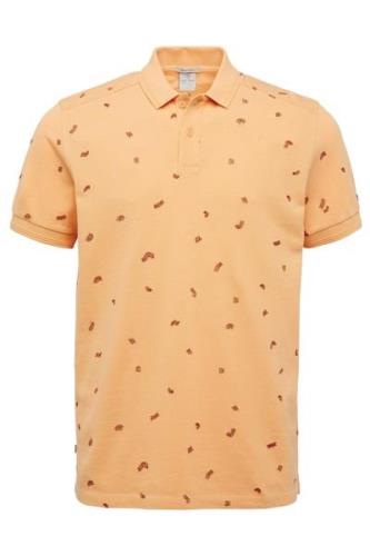 Cast Iron poloshirt oranje met printje