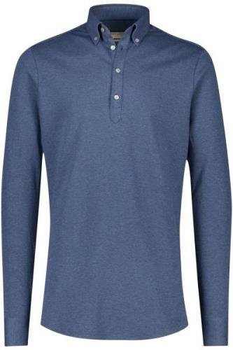 John Miller lange mouwen polo ml7 donkerblauw