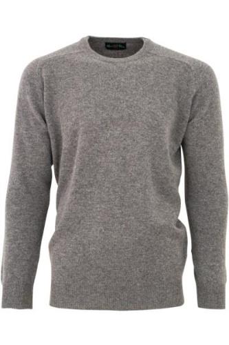 Alan Paine trui grey mix classic fit ronde hals