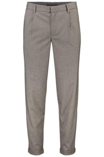 Chino Plain katoenen broek beige gemêleerd