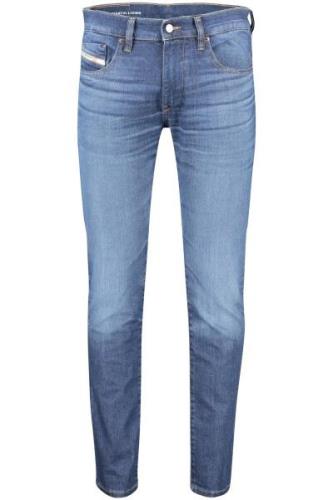 Diesel nette spijker jeans blauw effen katoen