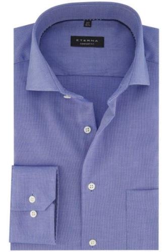 Eterna business overhemd Comfort Fit blauw geprint katoen wijde fit st...