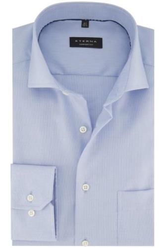 Eterna business overhemd Comfort Fit lichtblauw geprint katoen wijde f...