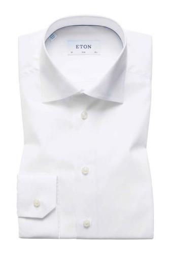Eton overhemd Slim Fit wit poplin