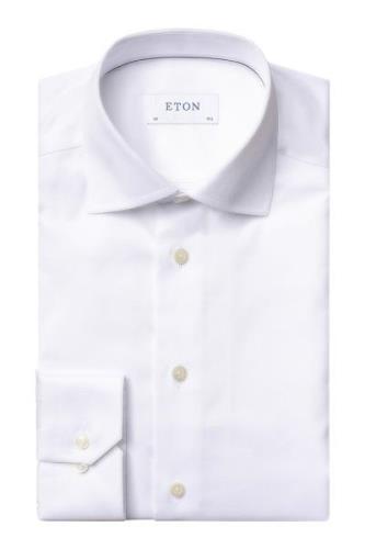 Eton business overhemd wit effen katoen super slim fit