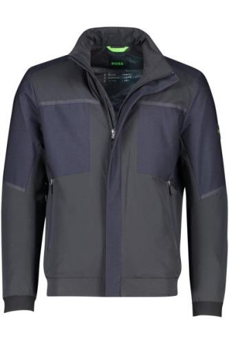 Tussenjas donkerblauw Hugo Boss normale fit effen rits