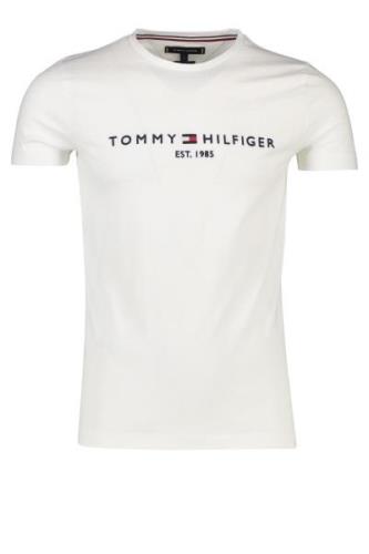 Tommy Hilfiger t-shirt met logo wit ronde hals