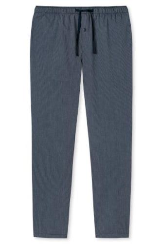 Mix & Relax Schiesser pyjamabroek lang gestreept blauw