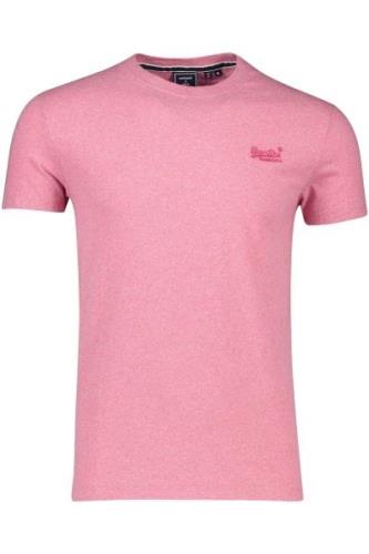 Superdry t-shirt roze met ronde hals