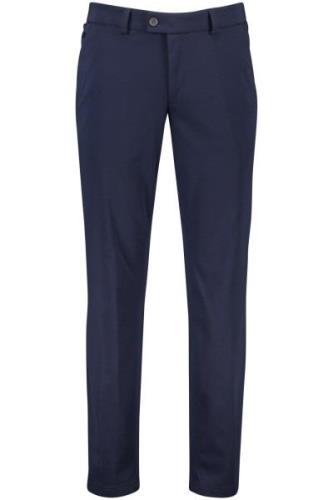 Eurex katoenen broek blauw uni