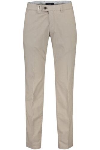 Eurex regular fit katoenen broek beige effen