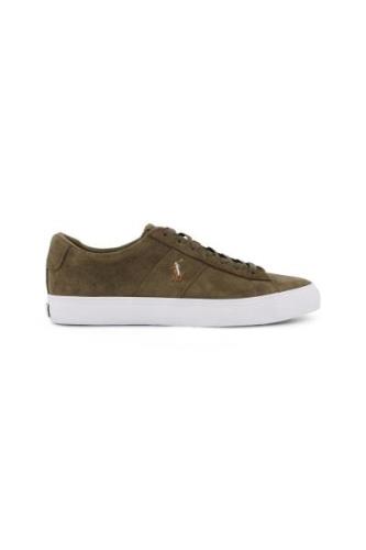 Lage sneakers polo Ralph Lauren sneakers groen effen leer