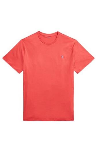 Polo Ralph Lauren t-shirt Big & Tall rood ronde hals met logo effen ka...