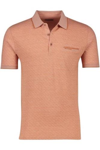 Pierre Cardin poloshirt roze geprint katoen 3 knoops