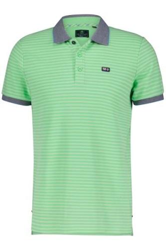 New Zealand poloshirt Ourauwhare normale fit groen met strepen