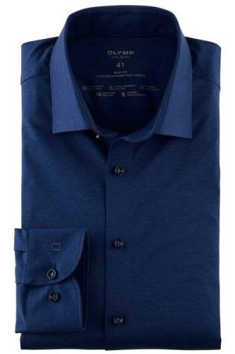 Olymp overhemd Level Five extra slim fit donkerblauw effen katoen