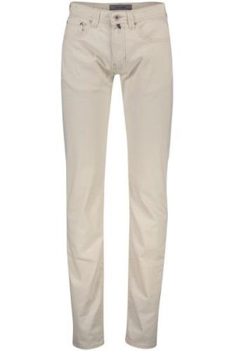 Pierre Cardin Lyon broek 5-pocket beige effen katoen