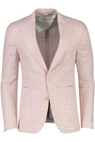 Carl Gross colbert roze geruit wol slim fit Blackline Sharp Fit