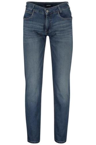 Gardeur pantalon blauw denim, katoen