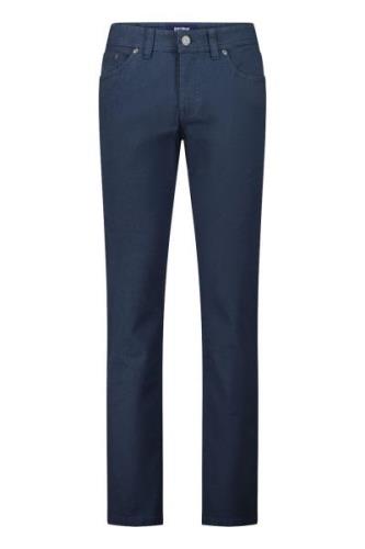 Gardeur jeans blauw effen katoen