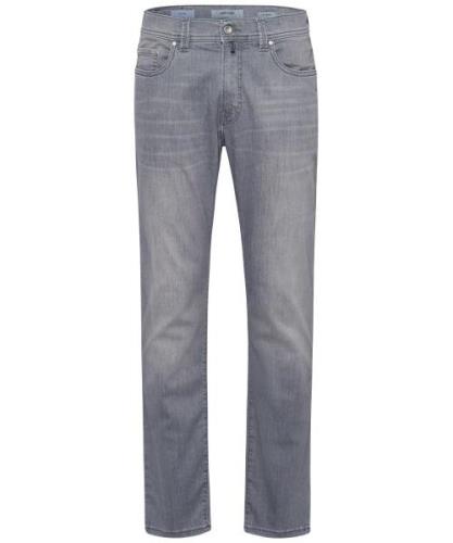 Pierre Cardin jeans Lyon grijs effen denim 5-pocket model