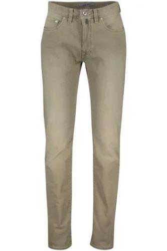 Pierre Cardin jeans Lyon beige effen denim 5-pocket model
