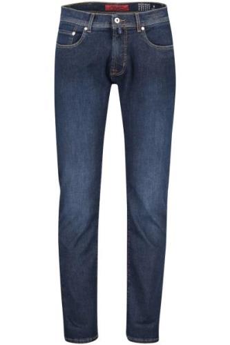 Pierre Cardin jeans donkerblauw effen denim normale fit