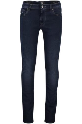 Jeans Tramarossa navy effen katoen