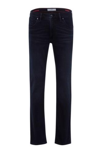 Brax jeans Chuck donkerblauw slim fit effen katoen