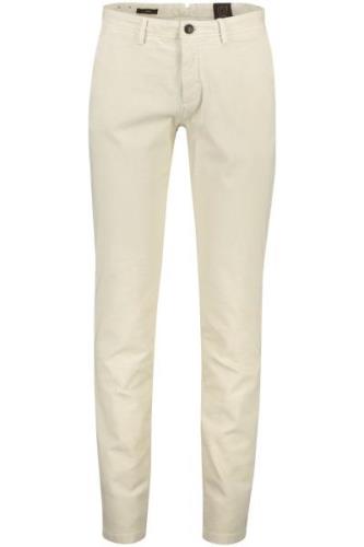 Gardeur katoenen broek ecru effen 5-p slim fit