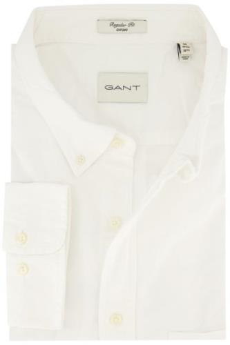 Gant overhemd katoen regular fit wit