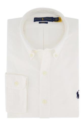 Ralph Lauren overhemd oxford wit Slim Fit