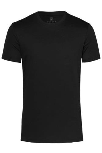 Desoto t-shirt zwart effen katoen