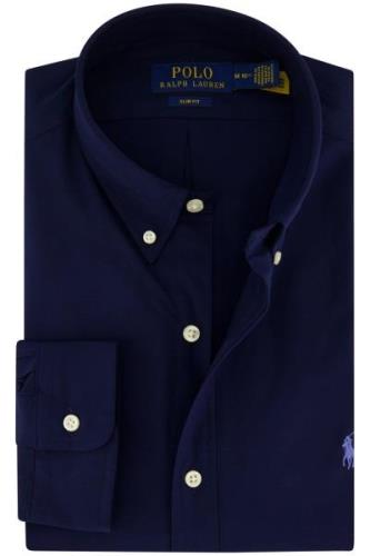 Polo Ralph Lauren donkerblauw slim fit overhemd katoen