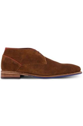 Schoenen Floris van Bommel bruin suede