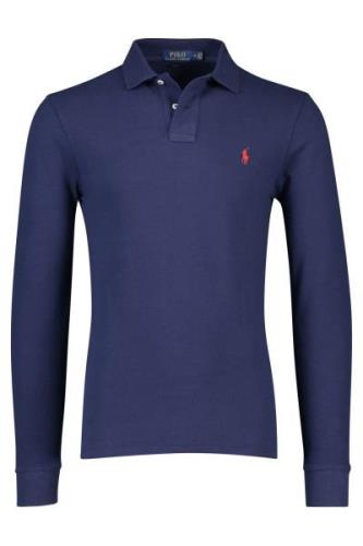 Polo Ralph Lauren polo donkerblauw effen katoen slim fit