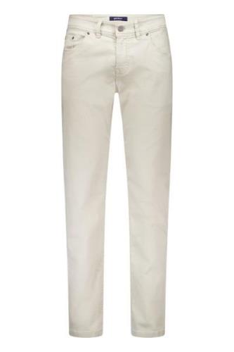 Gardeur pantalon beige effen 5 pocket