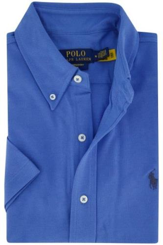 Polo Ralph Lauren casual overhemd korte mouw comfort fit blauw korte m...